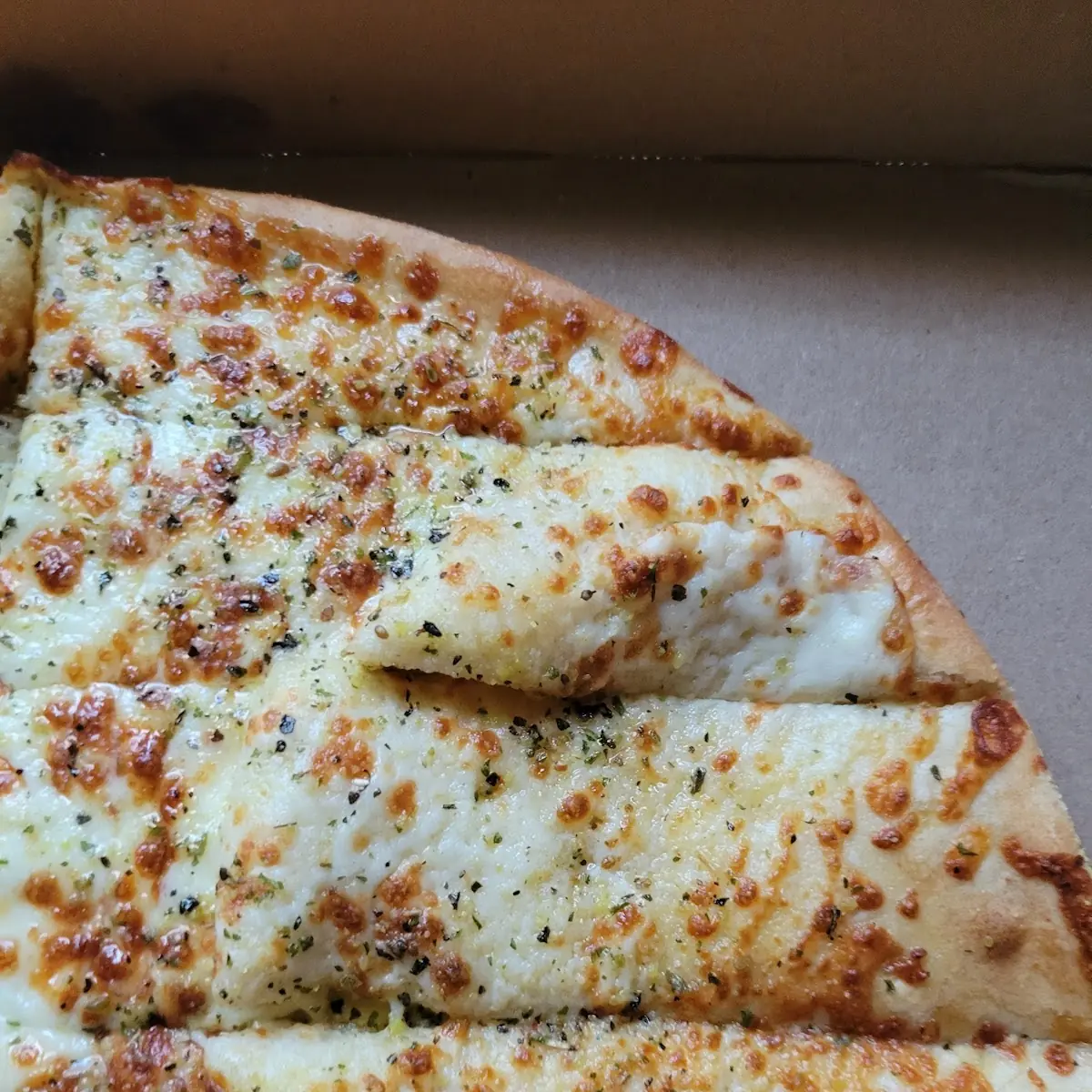 Half Breadsticks Half Pepperoni Pizza