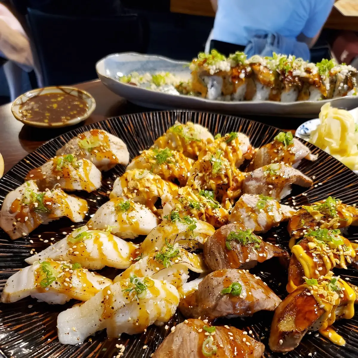 Assorted Seared Fish & Beef, Taka's Sushi