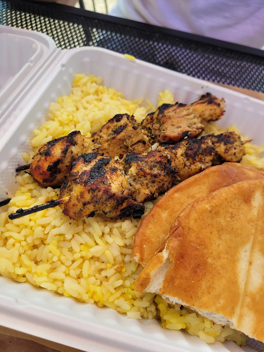 Chicken Souvlaki Platter