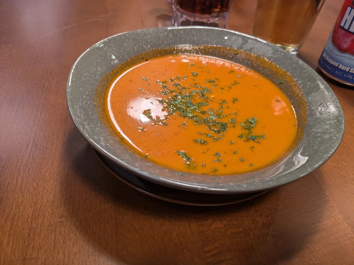 Roasted Tomato and Red Pepper Bisque