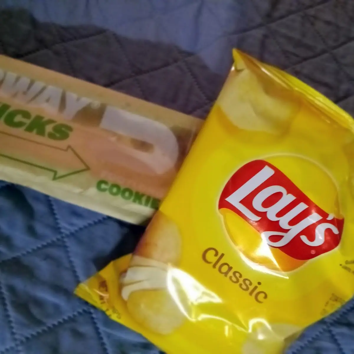 Lays Chips & Footlong Chocolate Chip Cookie