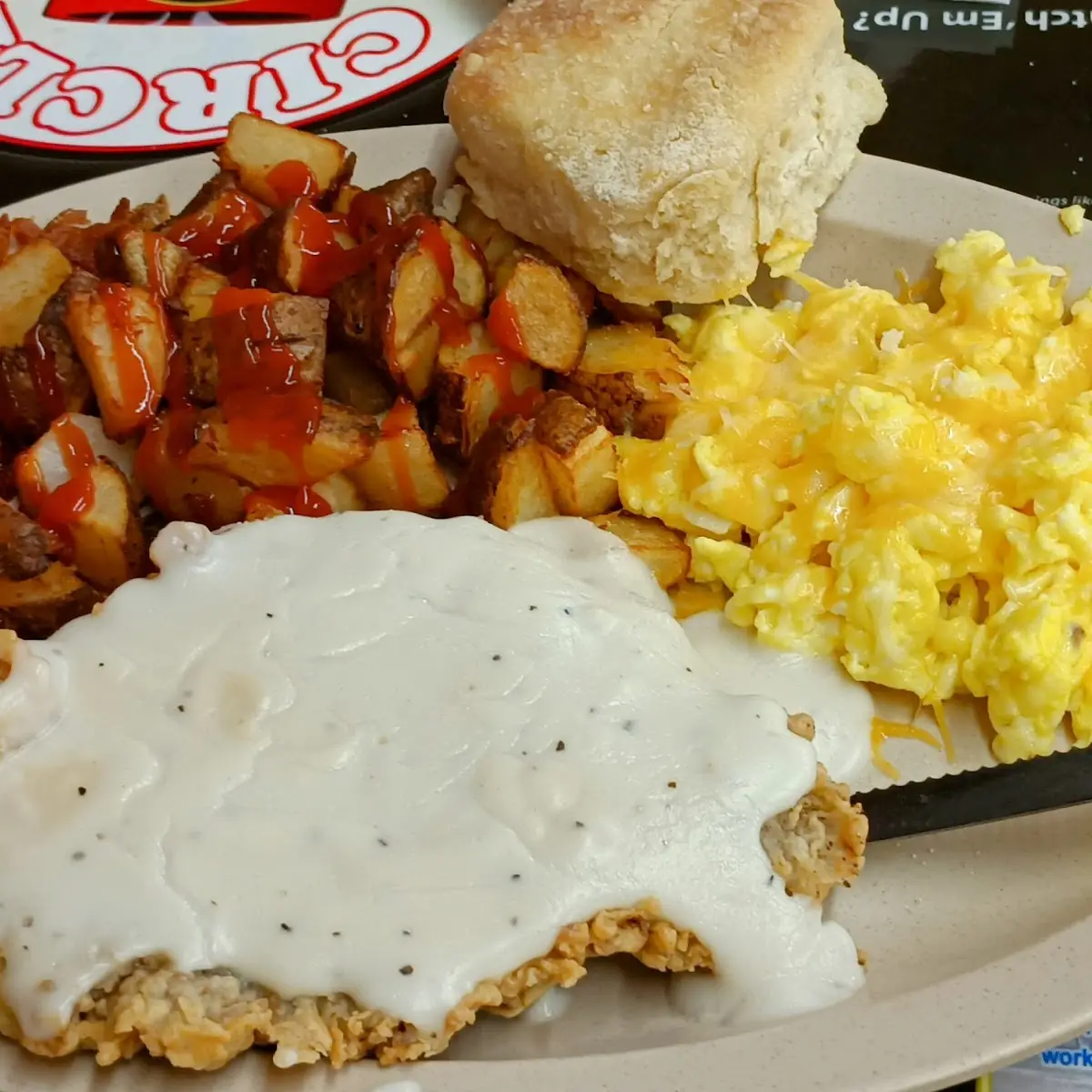 Biscuits and Sausage Gravy Breakfast