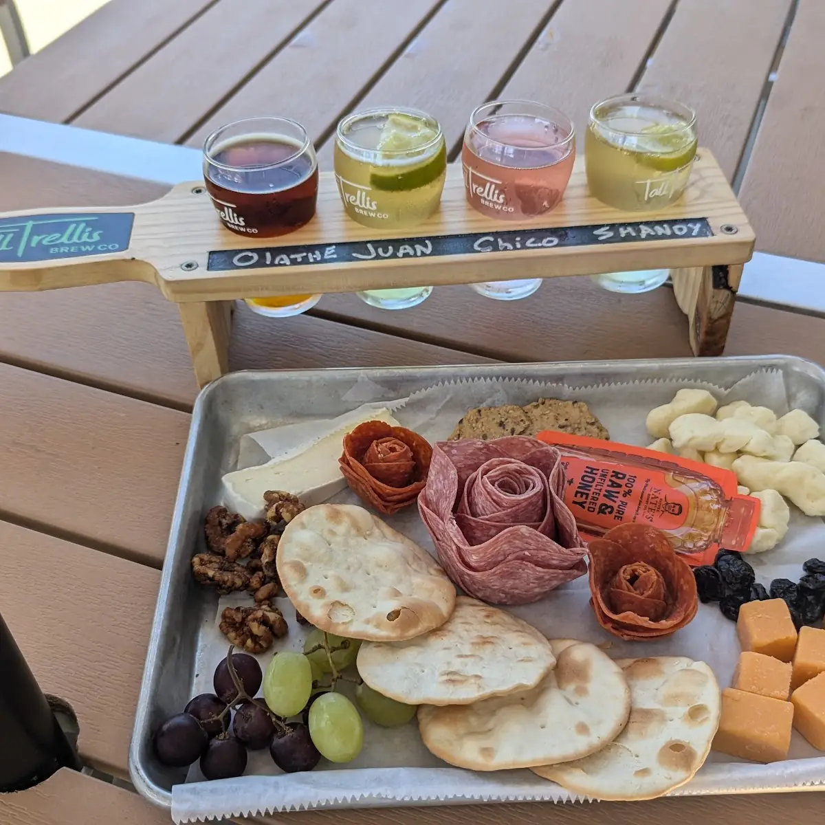 Charcuterie Board and a Beer Flight