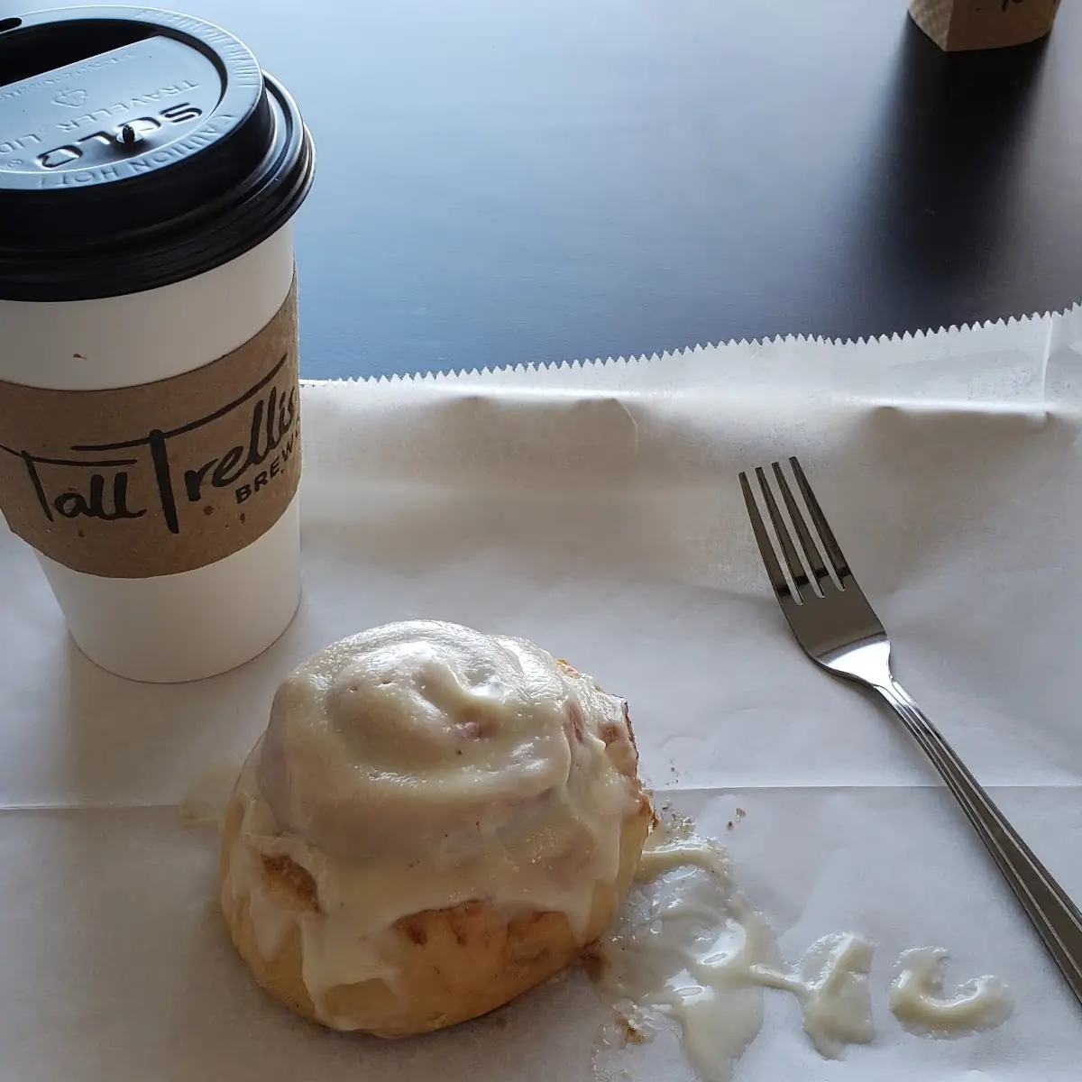Cinnamon Roll and Mocha