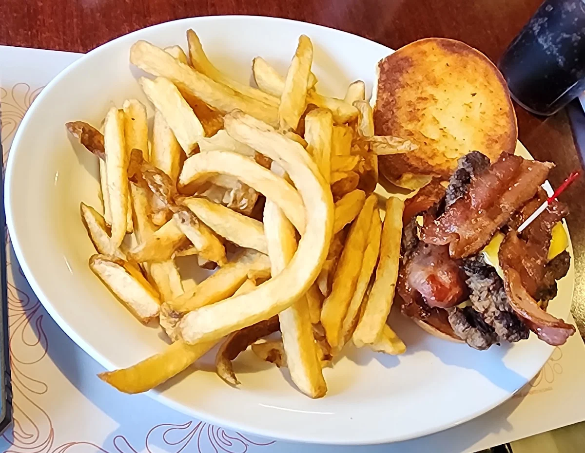 Cheese Burger and Fries