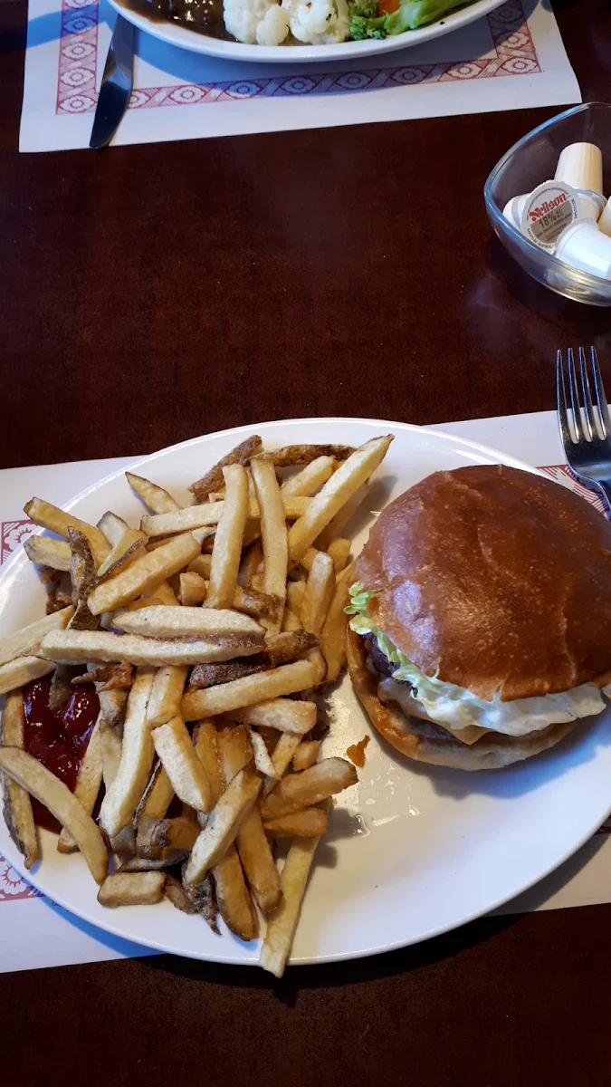 Hamburger and Fries