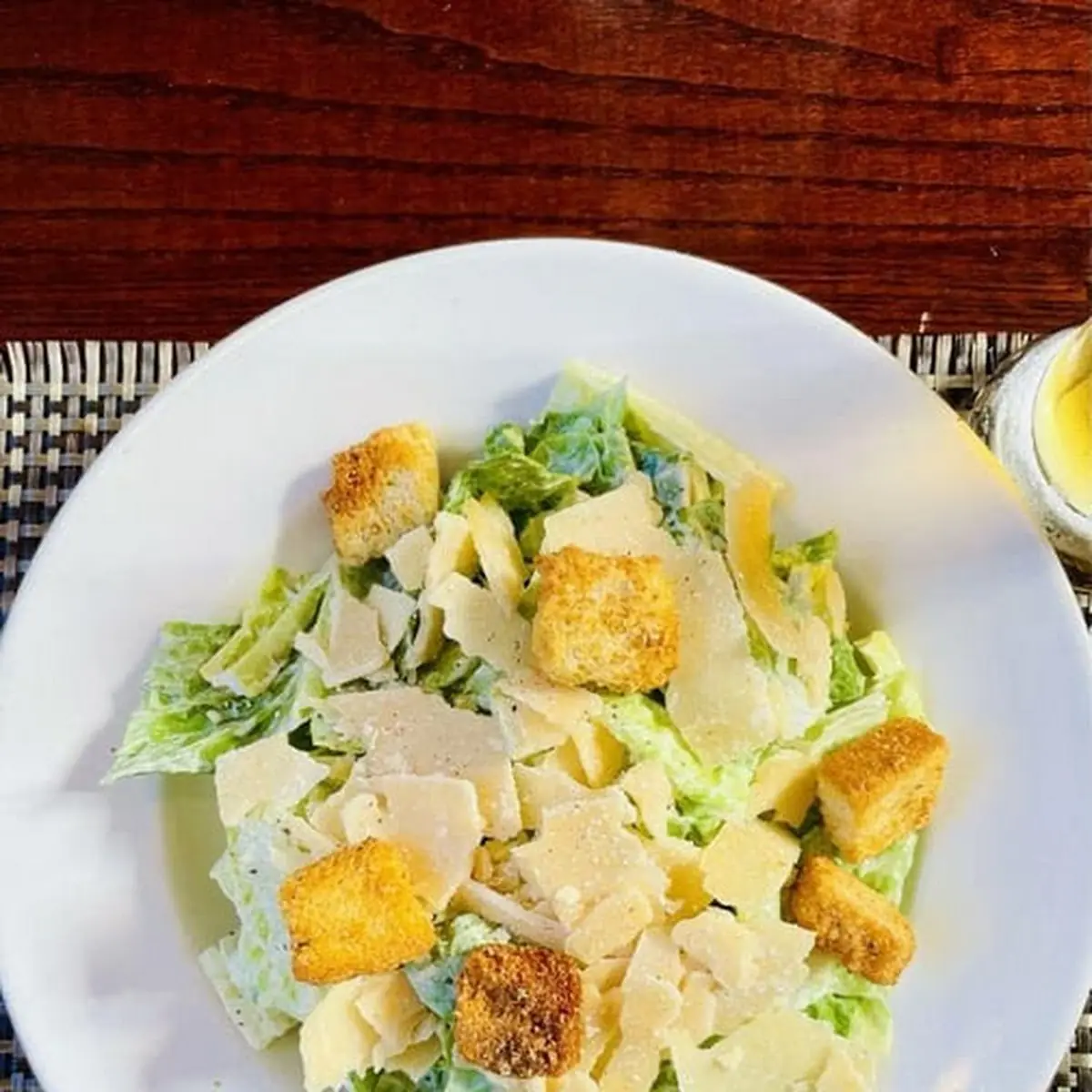 Caesar Salad with Classic Caesar Dressing Parmesan & Garlic Croutons