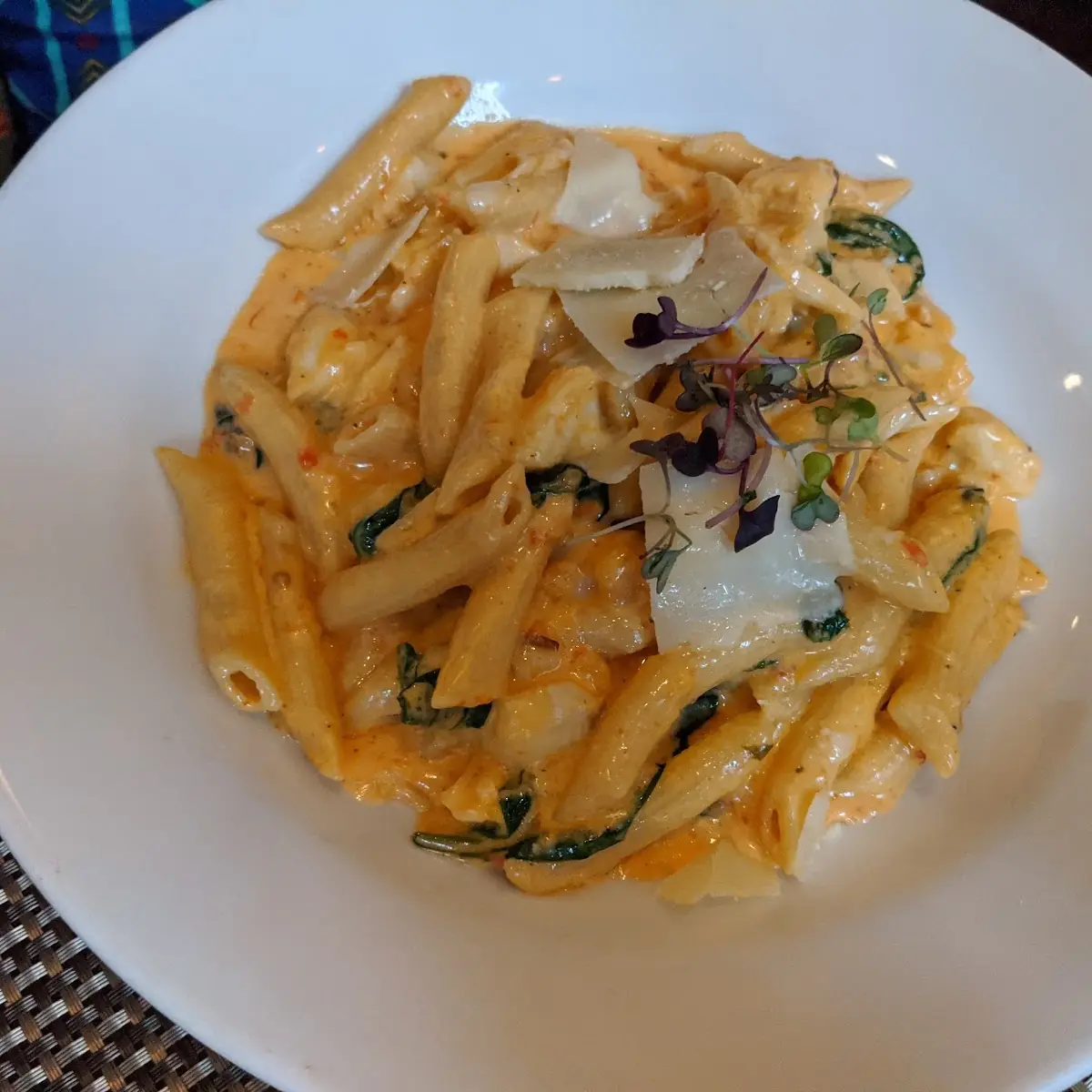 Crab Penne Vodka with Spinach