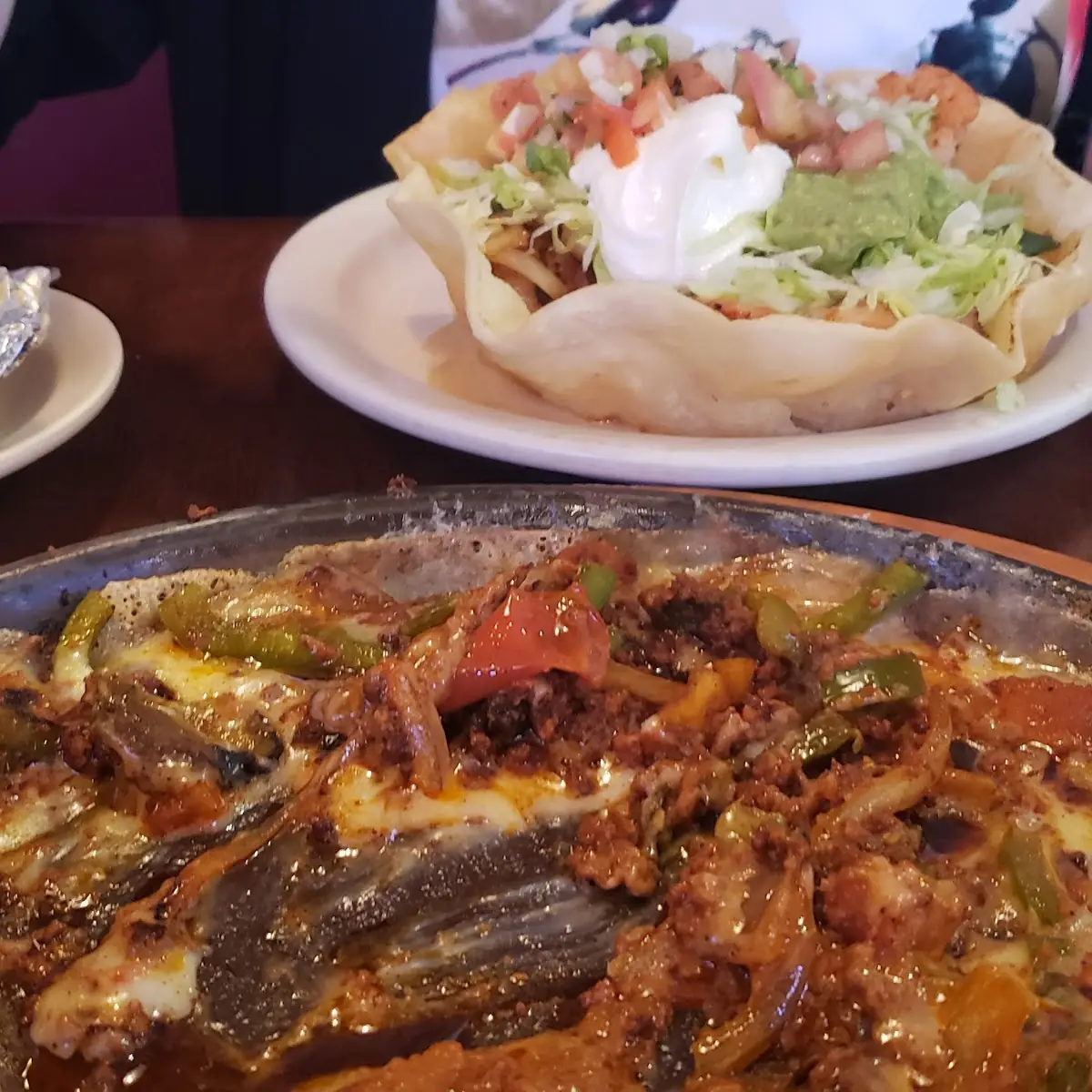 Queso Fundido and Guacamole Salad