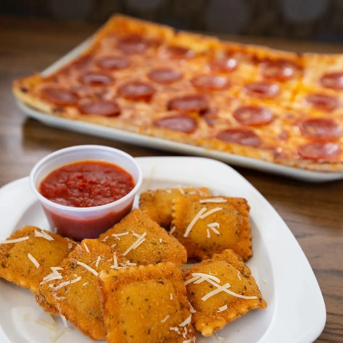 Spicy Toasted Ravioli