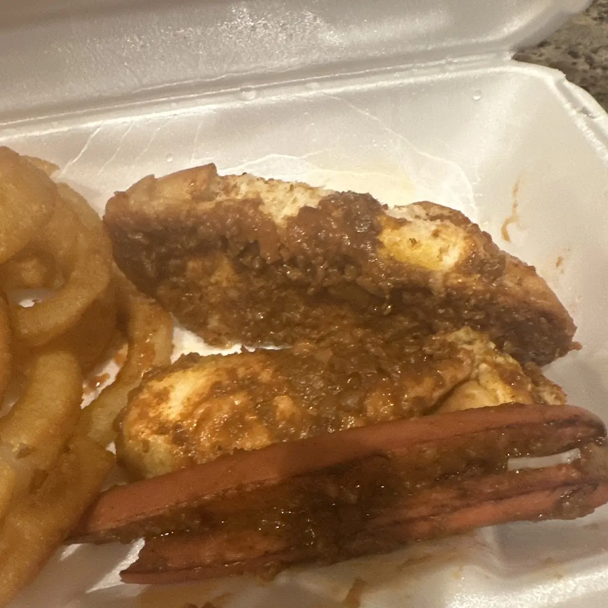 Sloppy Chili Dog