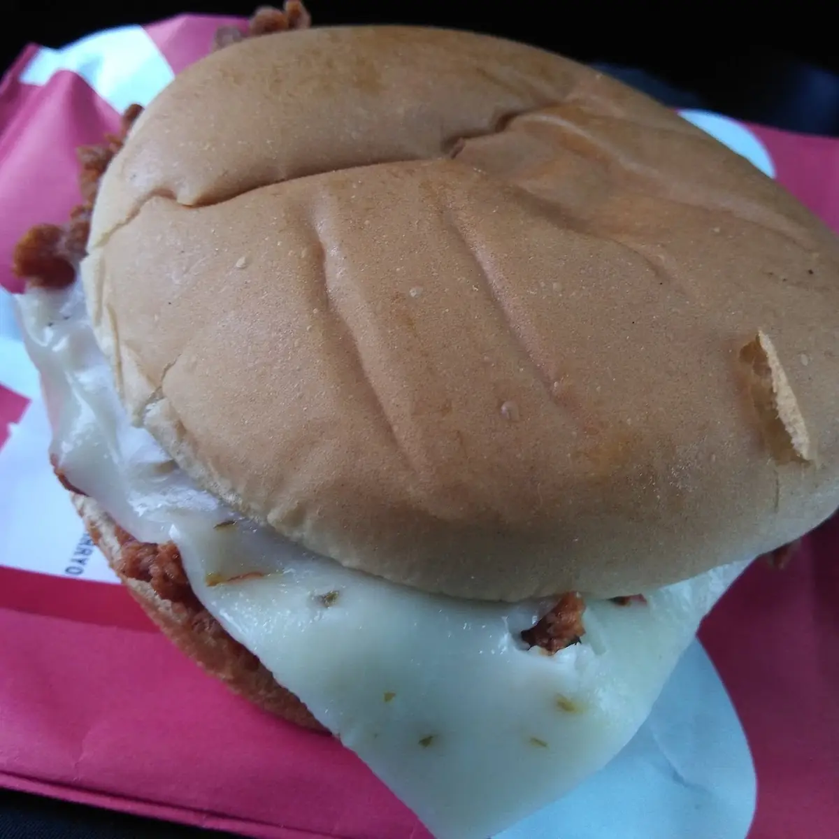 Spicy Chicken Sandwich with Pepper Jack Cheese