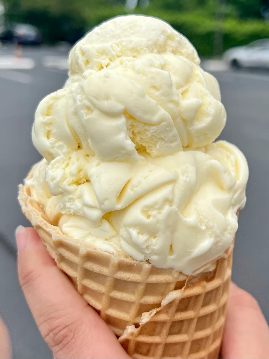 Cake Batter Ice Cream Cone