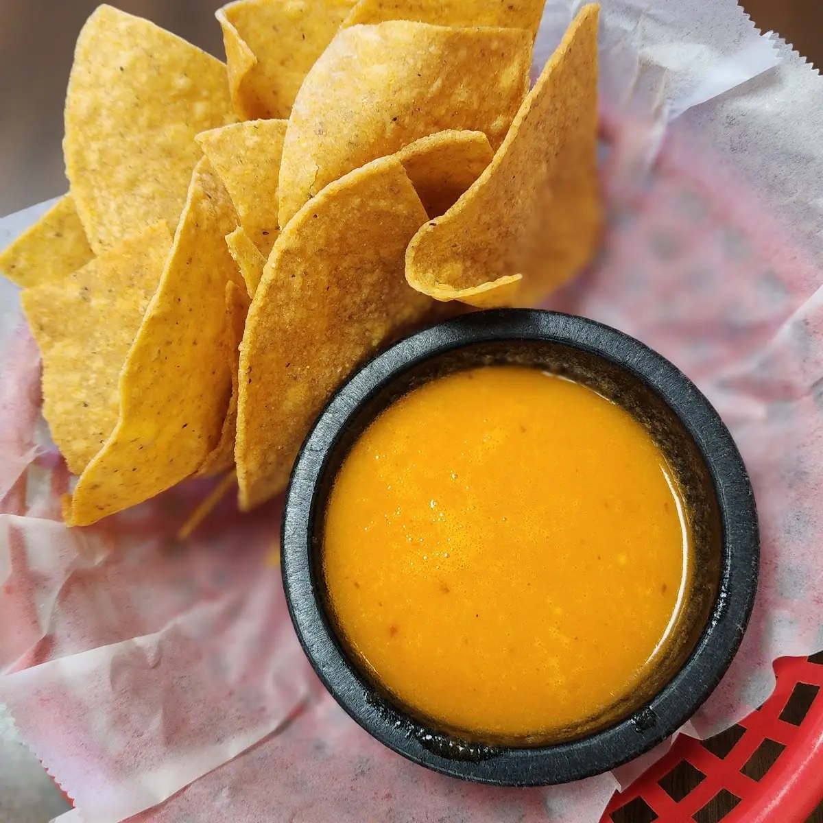 Chips and Chili Queso Dip