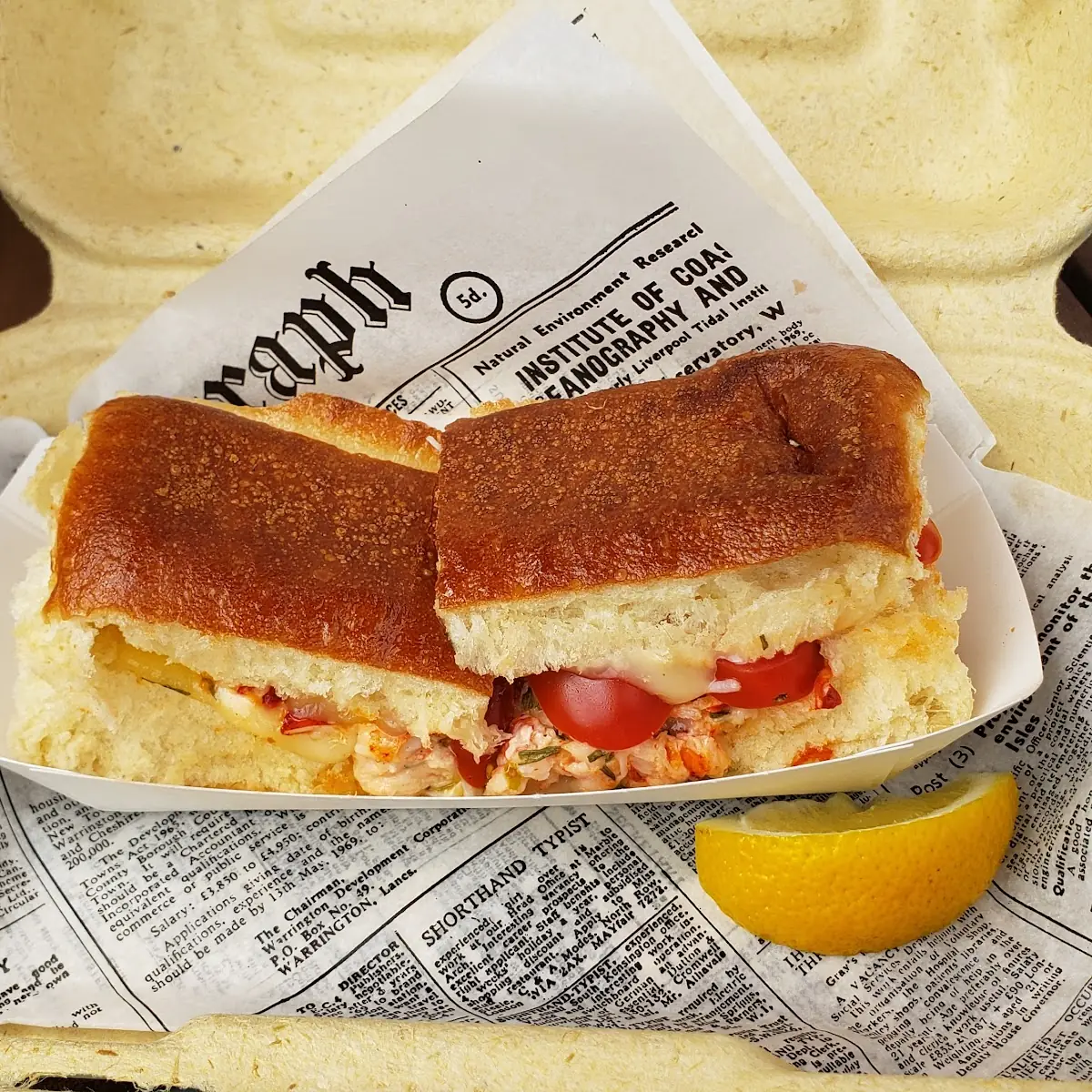 Lobster Grilled Cheese Sandwich