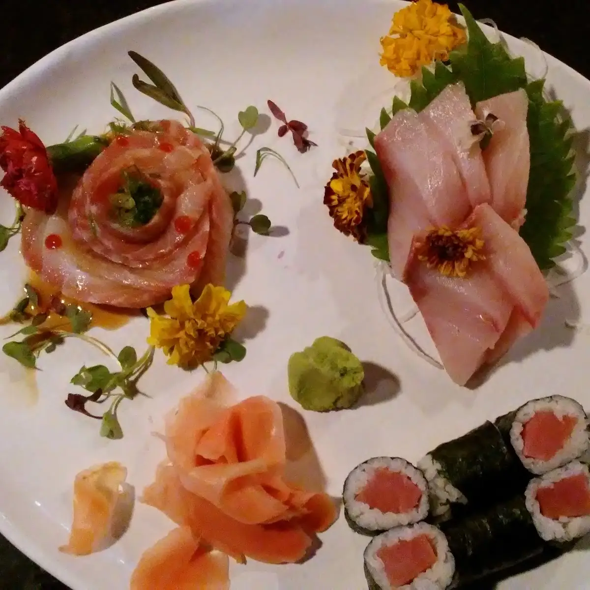 Yellow Tail and Tuna Rolls