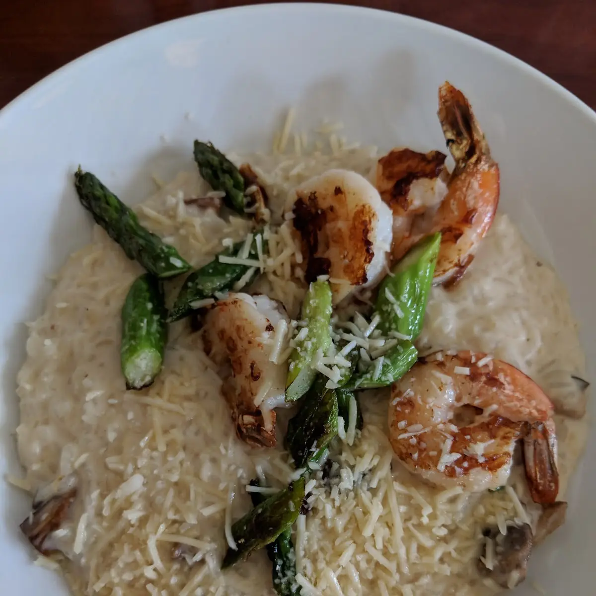 Hamakua Mushroom Risotto with Asparagus