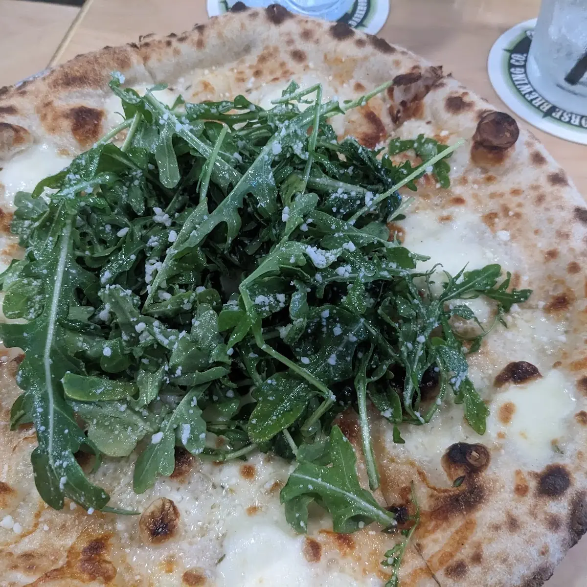 White Pizza with Lemony Arugula