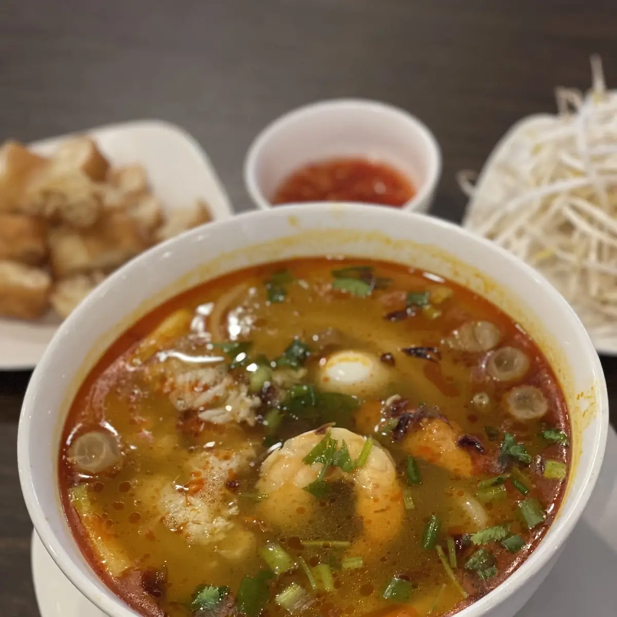 Crab Shrimp Tapioca Noodle Soup