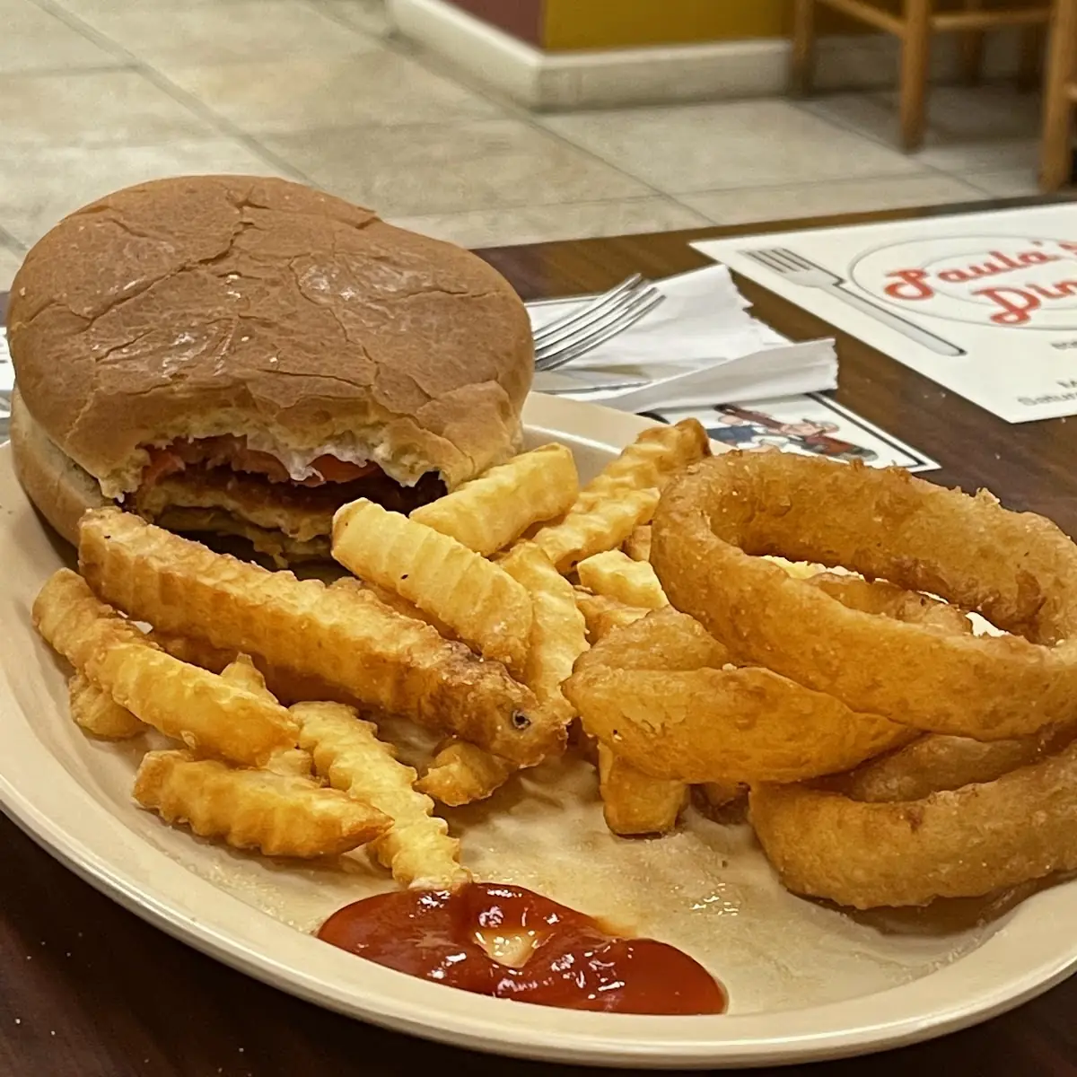 Cheeseburger Fries Onion Rings