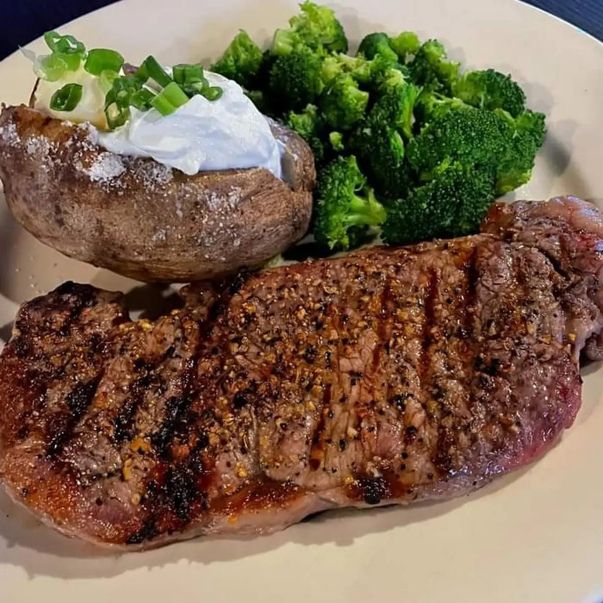 Strip Steak Dinner