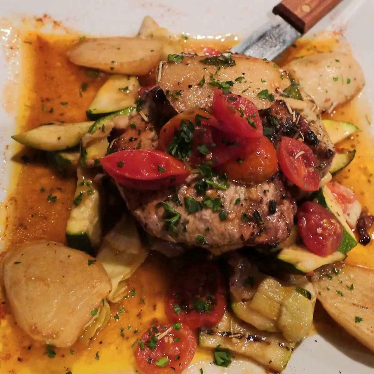 Italian Pork Chop Costeleta