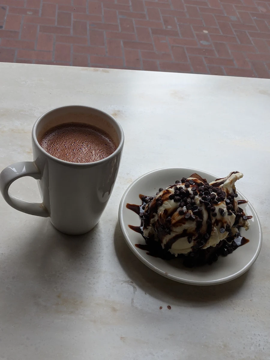 Ghirardelli Chocolate Brownie a La Mode Decadent Drinking Chocolate