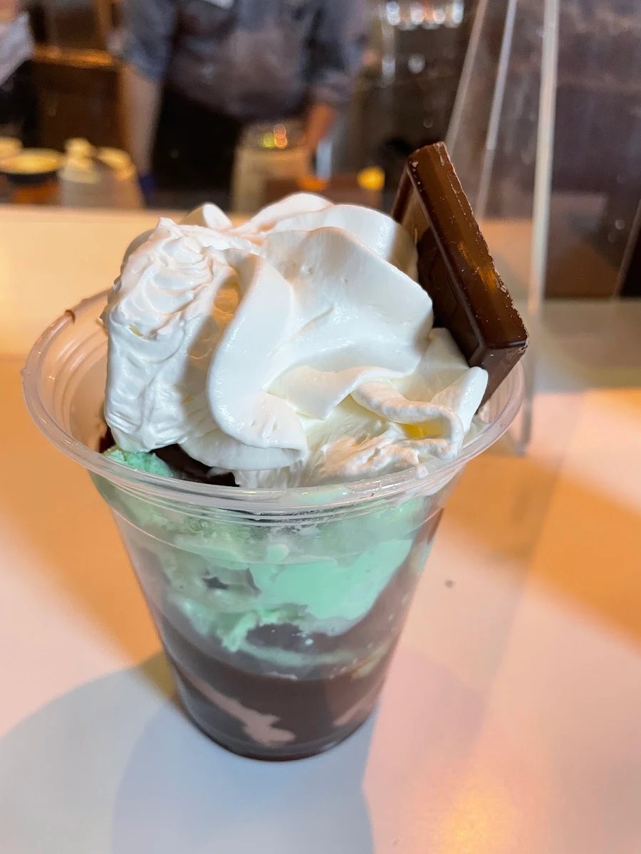 Mint Bliss Hot Fudge Sundae