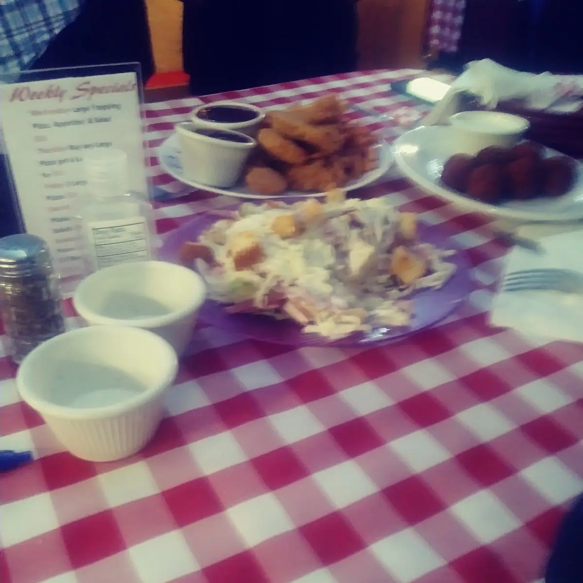 Cheese Sticks Cheese Balls Side Salad