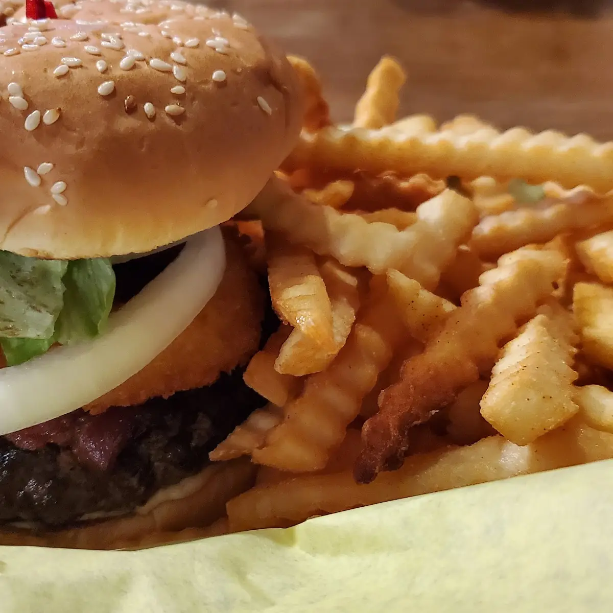 Western Burger and Fries