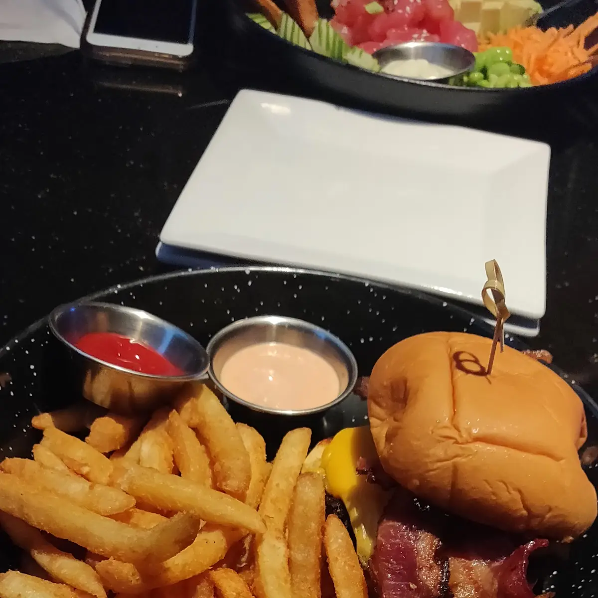 Bacon Cheeseburger with Fries