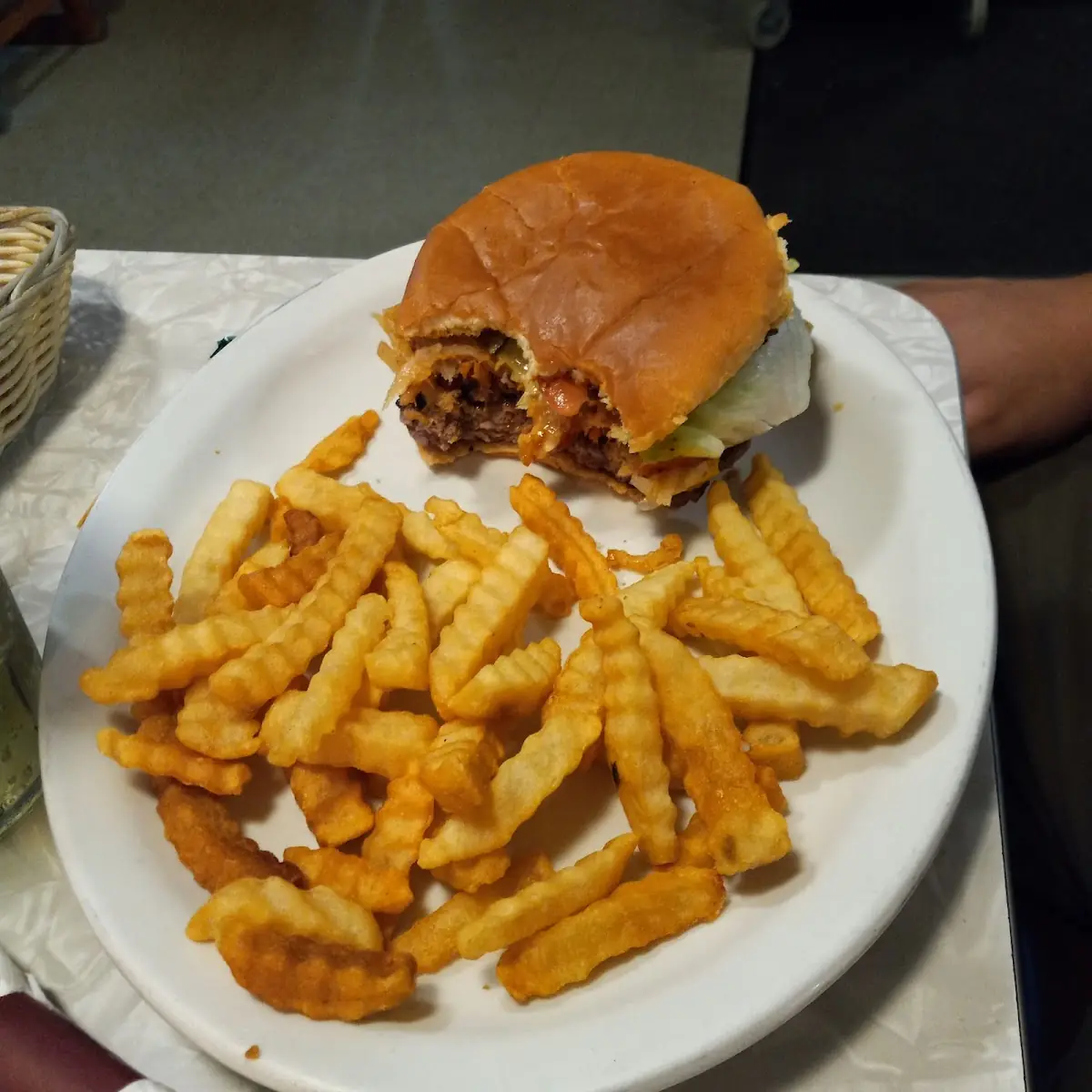 Double Cheeseburger and Fries