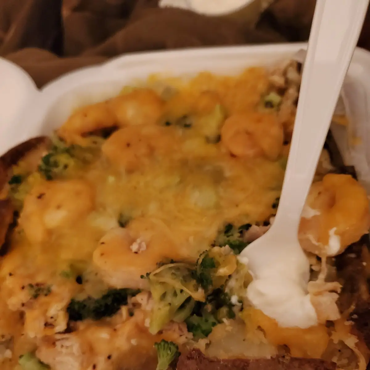 Shrimp Chicken Broccoli and Cheese