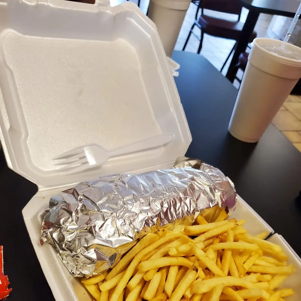 Philly Cheese Steak and Side of Fries