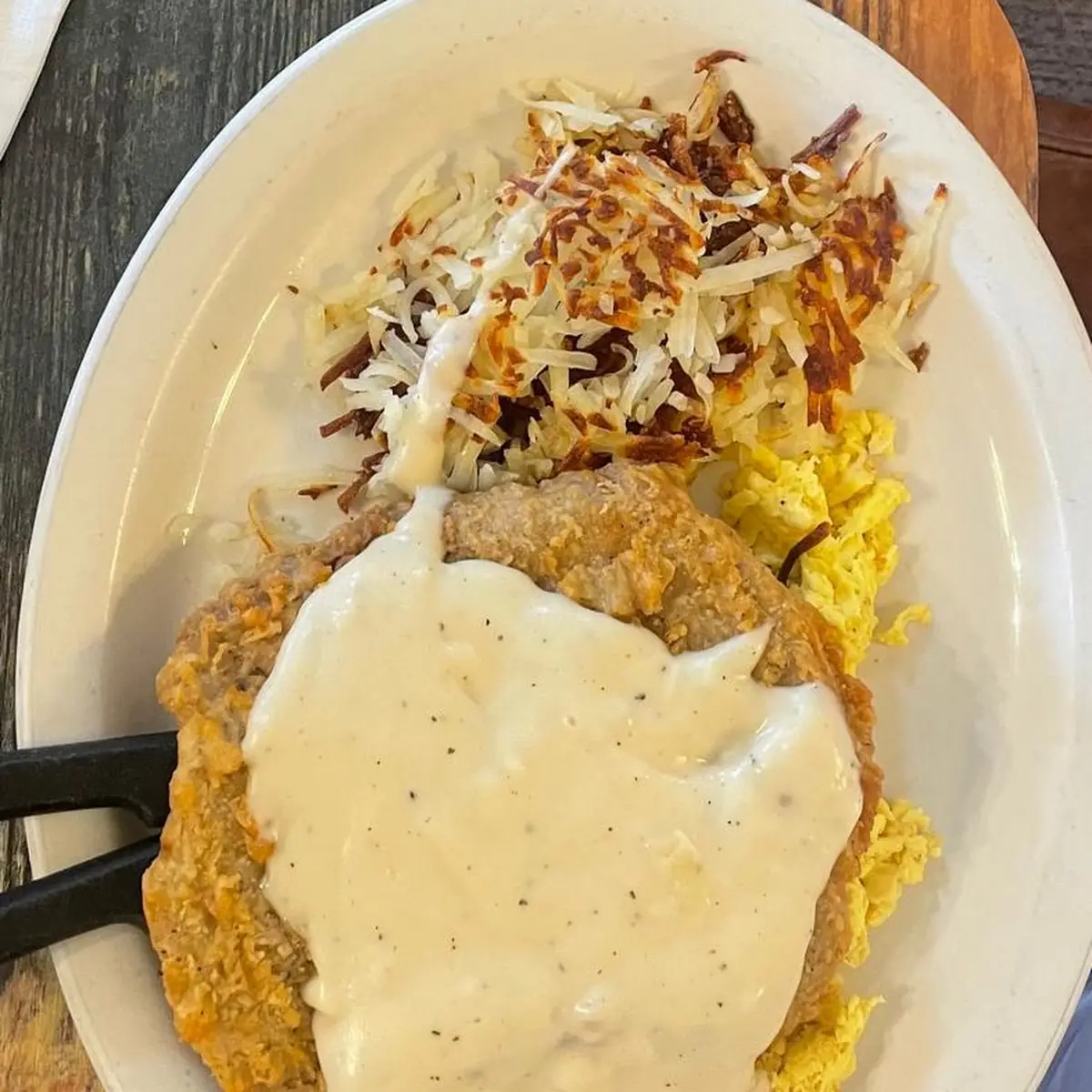 Chicken Fried Steak and Eggs