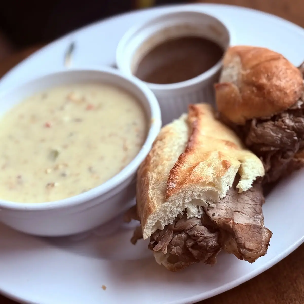 Beef Dip Au Jus, The Roadhouse Grille