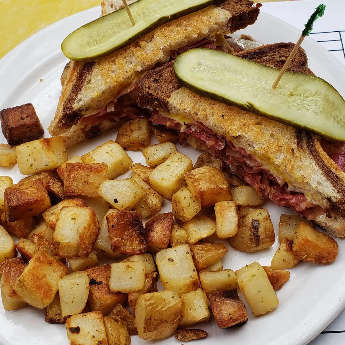 Classic Eggs Benny & Pan Fries, The Roadhouse Grille