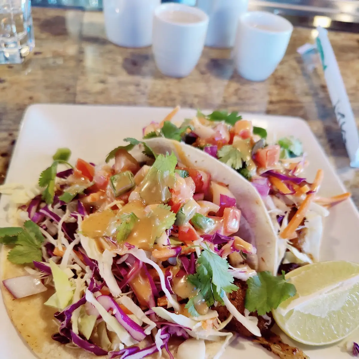 Twin Tacos Fried Shrimp
