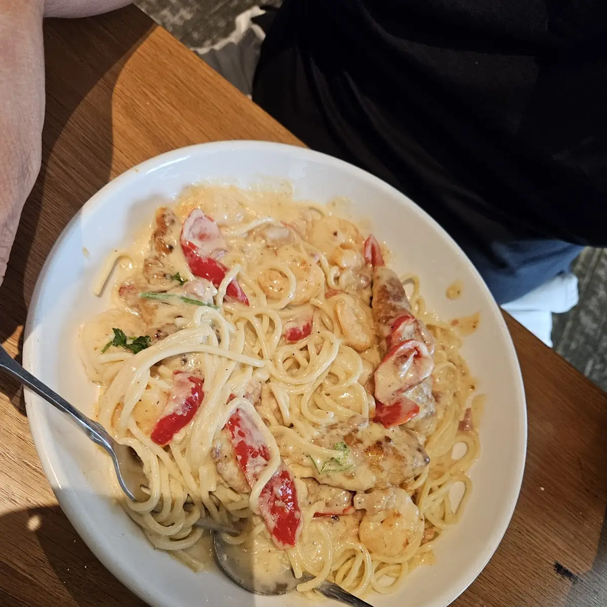 Chicken & Shrimp Carbonara