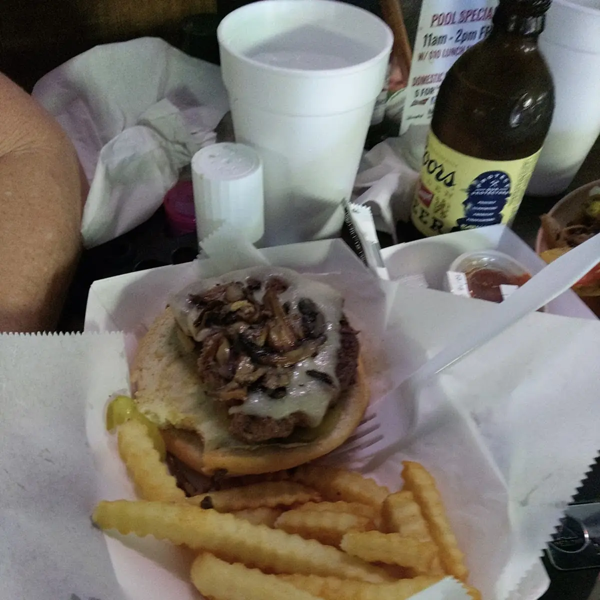 Mushroom Swiss Burger