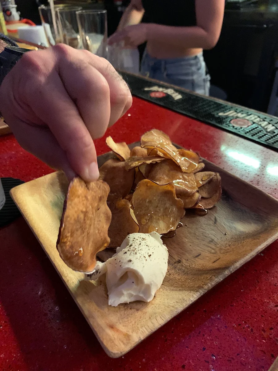 Sweet Potato Chips & Mascarpone
