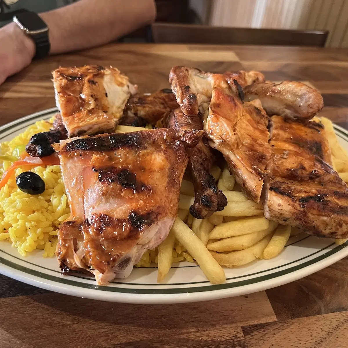 Grilled Chicken with Yellow Rice