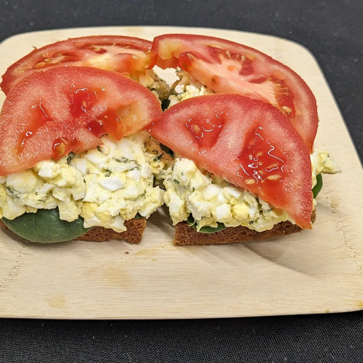 Egg Salad Open Sandwich