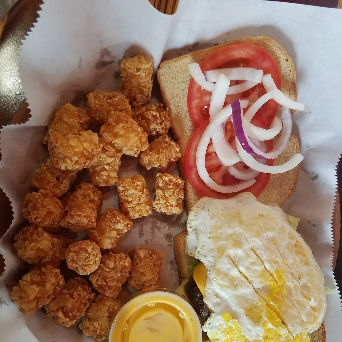 Fork & Good Chicken Sandwich w Tater Tots