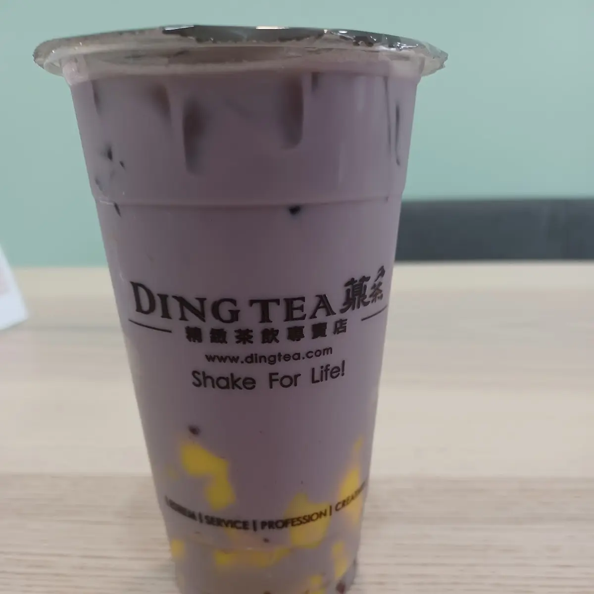 Taro Slush with Pudding and Boba