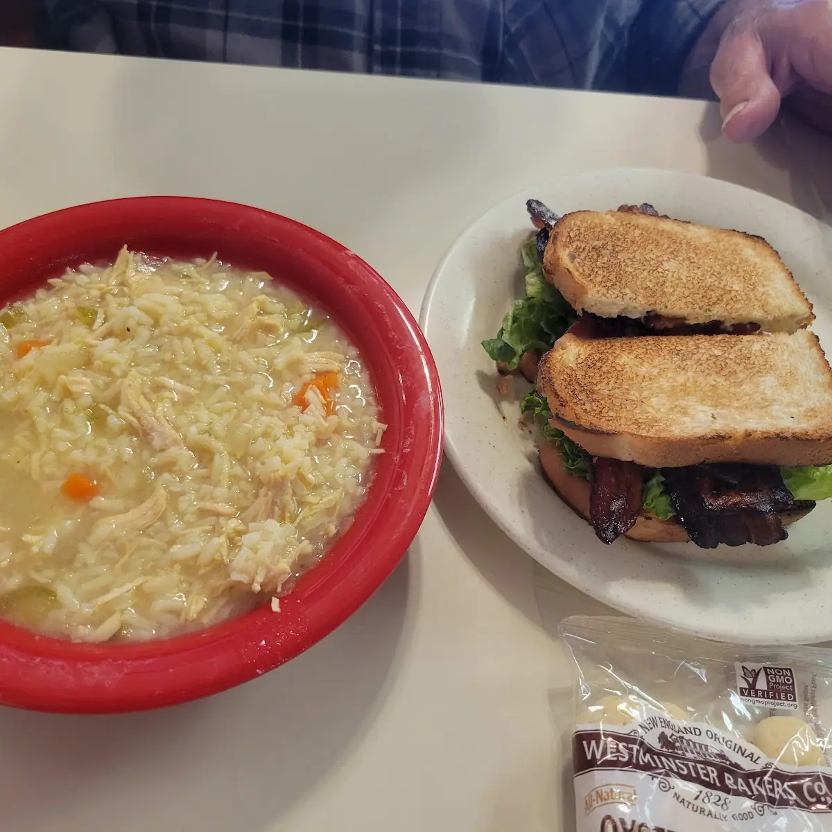blt & Chicken Rice Soup