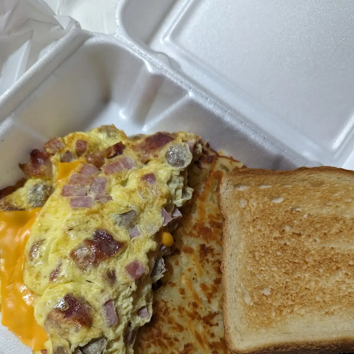 Meat Lovers Omelette Breakfast