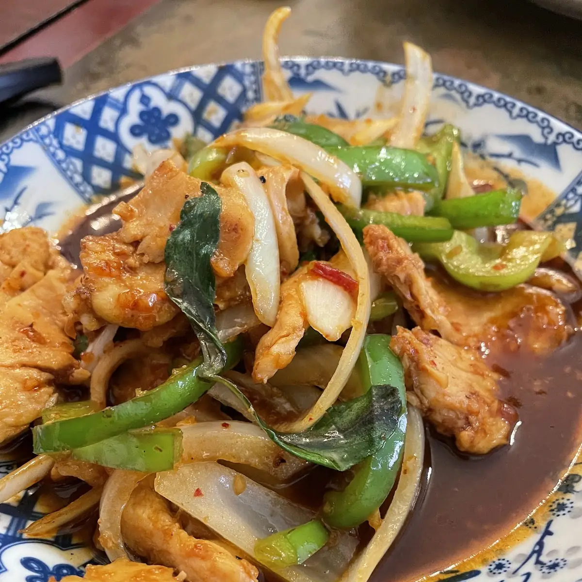 Thai Basil Sauce with Chicken