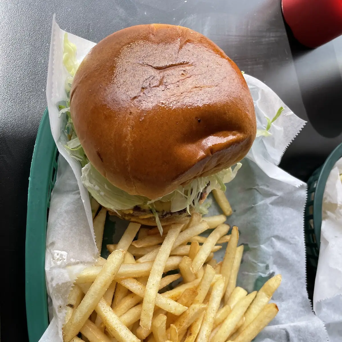 Snow Burger on Brioche Bun