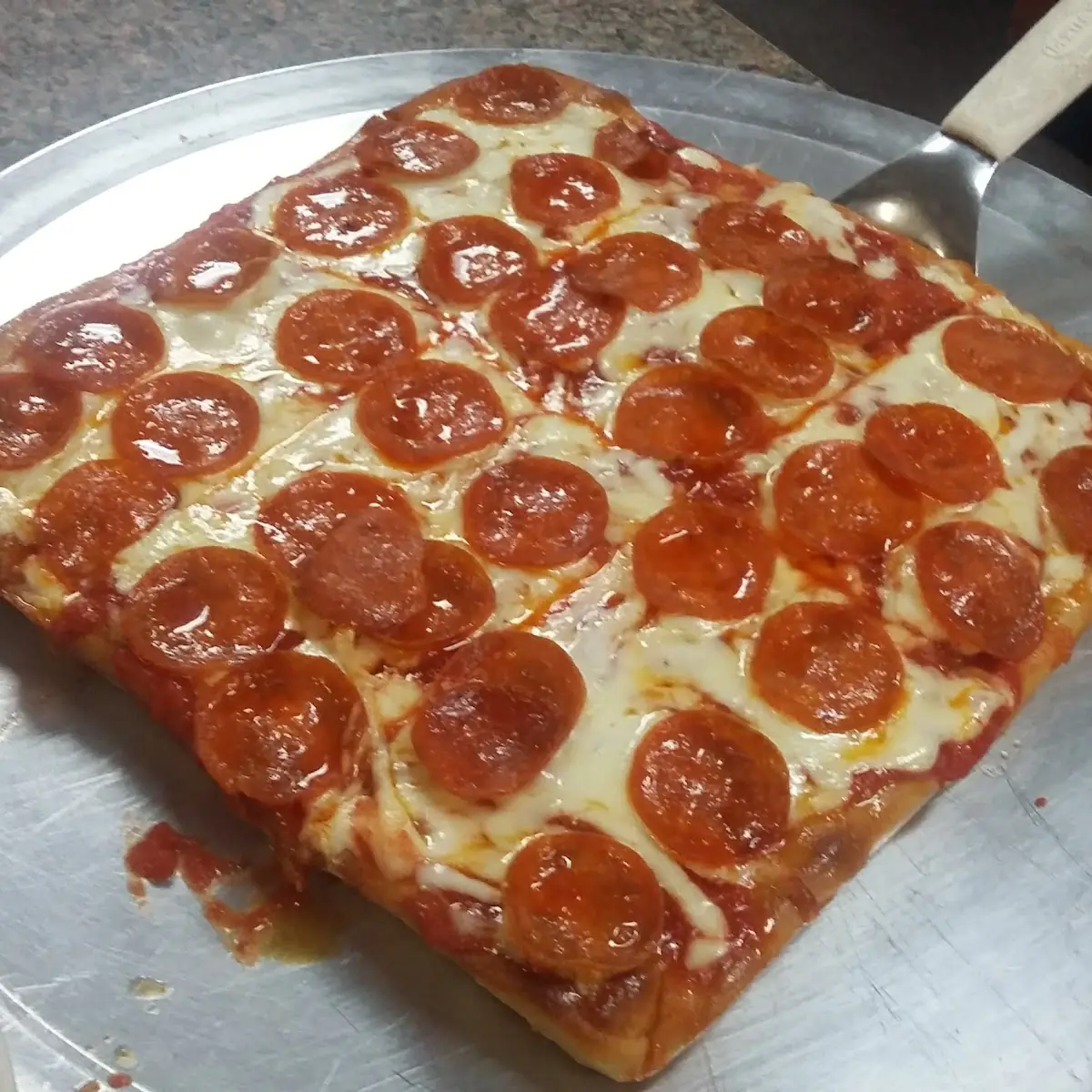 Sicilian Pepperoni Pizza